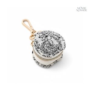 Boîte à bijoux mini pour sac à main avec porte-clé