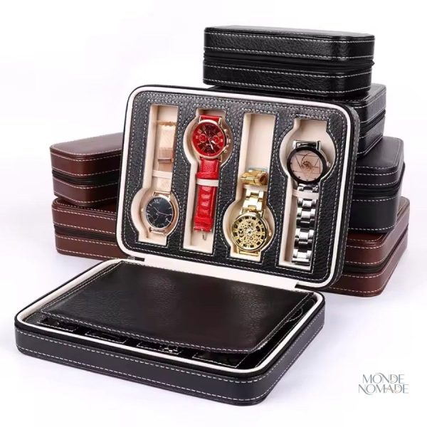 Étui de voyage pour montres avec design soigné