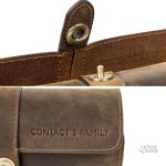 Boîte en cuir pour rangements de trois montres de voyage