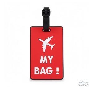 Étiquette bagage originale pour voyage en avion