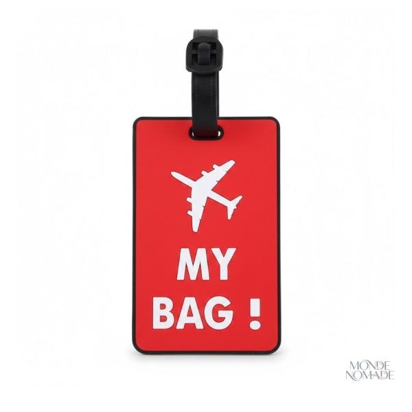 Étiquette bagage originale pour voyage en avion
