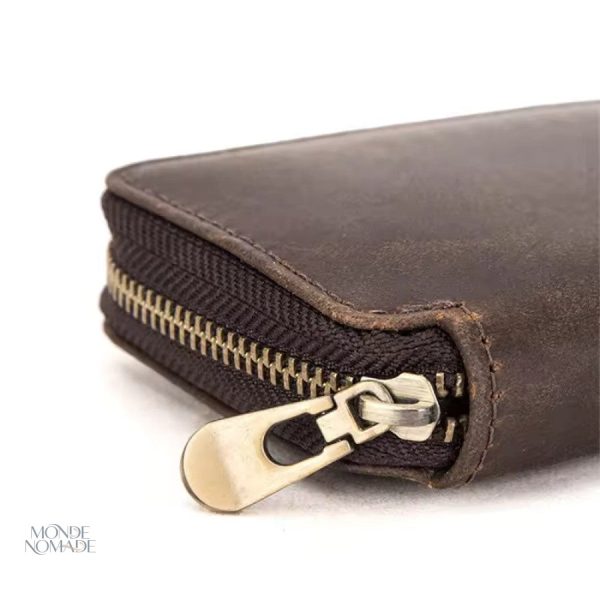 Étui voyage pour 2 montres, design chic en cuir authentique
