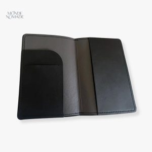 Étui passeport élégant carte du monde