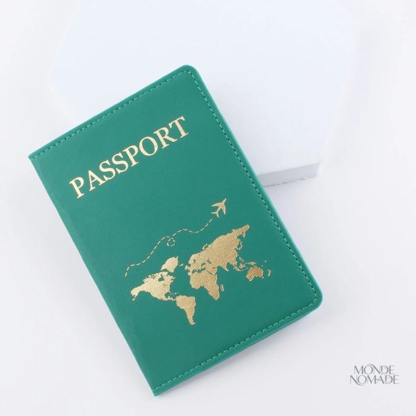 Étui carte du monde pour passeport