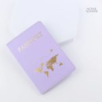 Protège-passeport original carte du monde