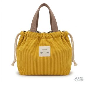 Trousse de toilette chic en velours pour soins personnels