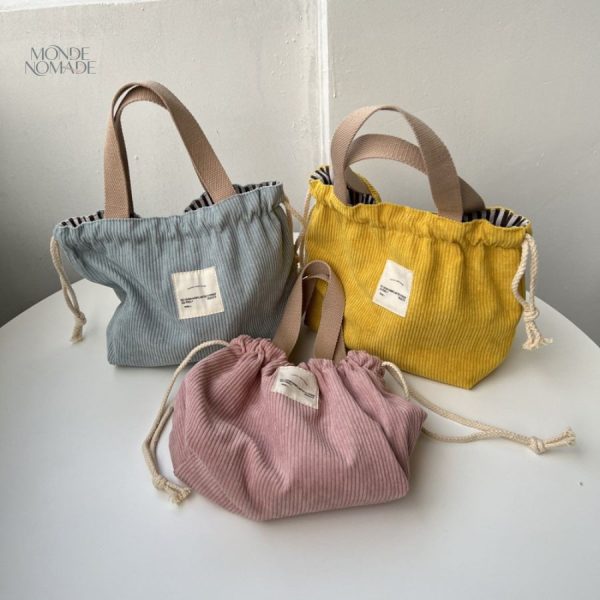 Trousse de toilette élégante en velours, rangement optimisé