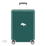 Housse de protection valise pour chat verte