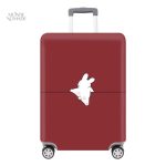 Housse de protection pour valise motif lapin