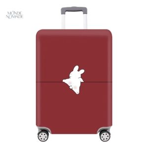 Housse de protection pour valise motif lapin