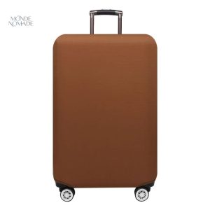 Housse de protection pour valise marron