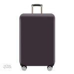 Housse de protection pour valise marron foncé