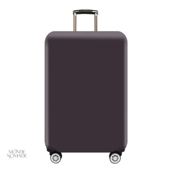 Housse de protection pour valise marron foncé