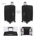 Housse de protection pour bagage orange pratique