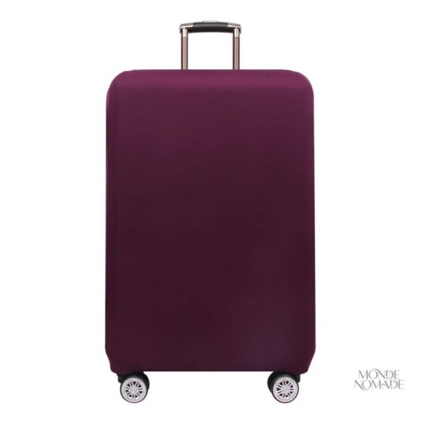 Housse de protection pour valise prune