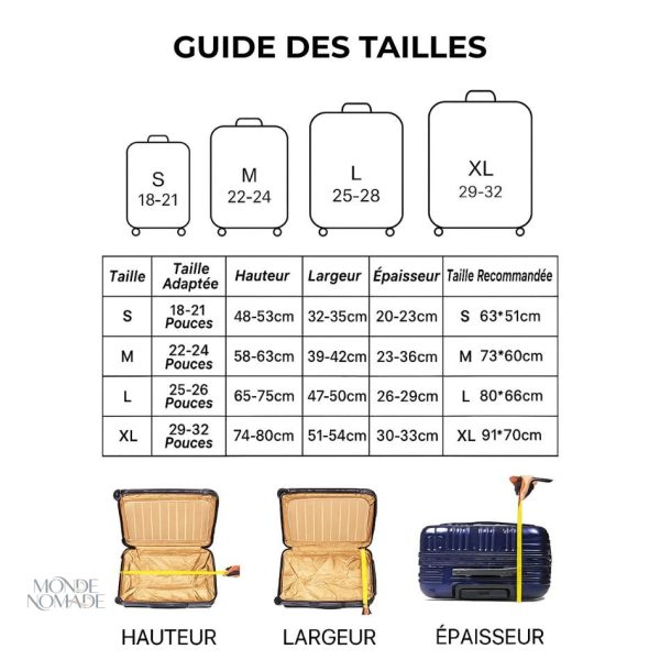 Protection pour valise lors de déplacements