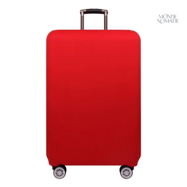 Housse de protection pour valise rouge