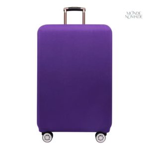 Housse de protection pour valise violette