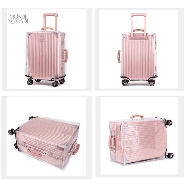 Housse pour valise, design transparent et pratique