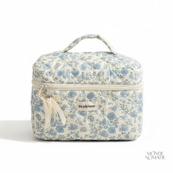 Vanity Case Femme Motif Floral, élégant et pratique