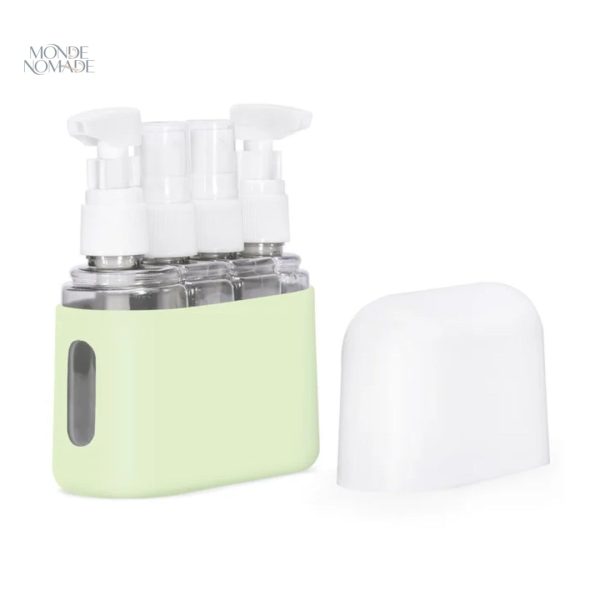 Set de 4 flacons pour trousse de toilette de voyage
