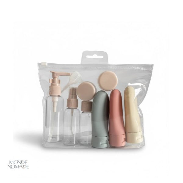 Kit de voyage 11 pièces pour vos produits de beauté