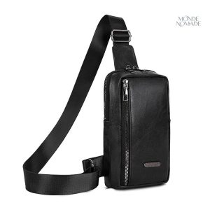 Petite sacoche poitrine homme en style moderne
