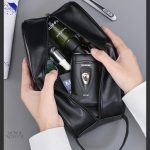 Trousse en simili pour cosmétiques et accessoires