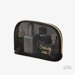 Petite trousse de toilette transparente pour voyages pratiques