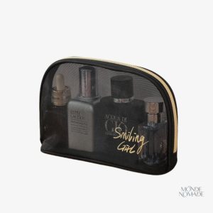 Petite trousse de toilette transparente pour voyages pratiques