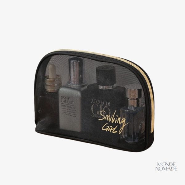 Petite trousse de toilette transparente pour voyages pratiques
