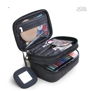 Trousse de maquillage compacte et pratique à transporter