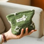 Petite trousse à maquillage fait main pour sac à main