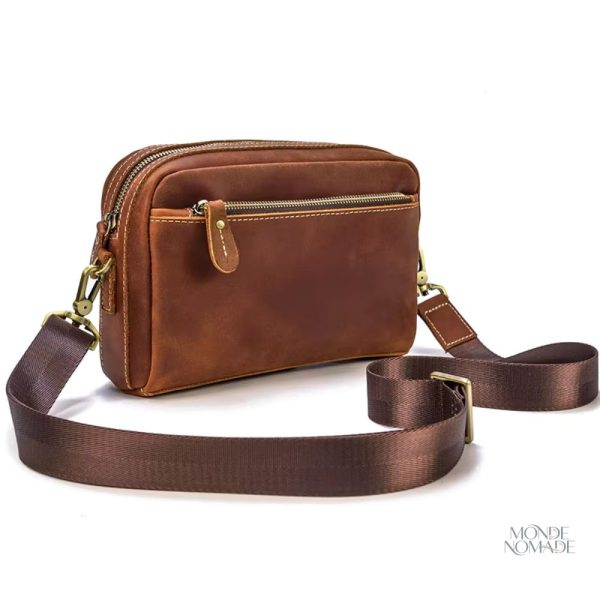 Accessoire de voyage cuir pour hommes sophistiqué