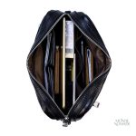 Trousse élégante pour produits de soin en cuir