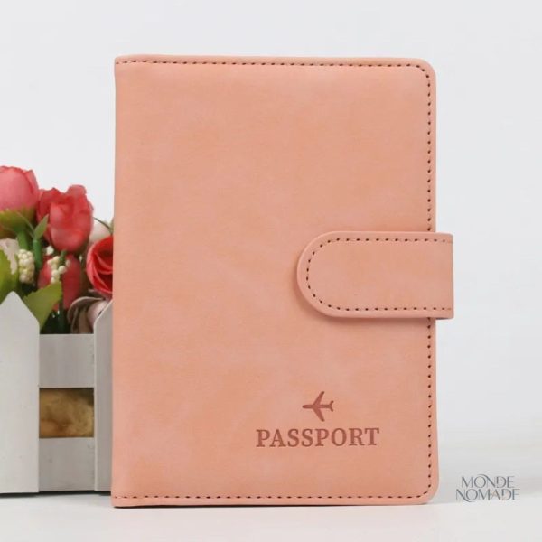 Protections pour passeport et billets d'avion en un