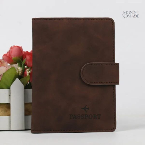 Pochette élégante pour passeport et documents de voyage