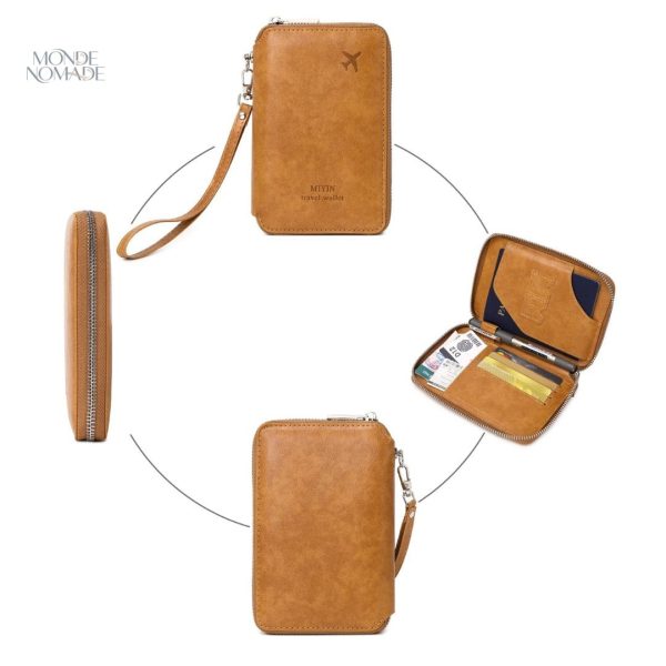 Pochette anti-RFID pour documents de voyage essentiels