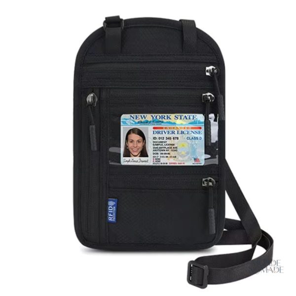 Porte-documents de voyage avec tour de cou pratique