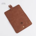 Cuir souple, porte-passeport pour voyageuse