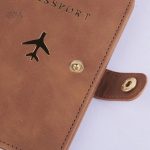 Porte-passeport femme, design raffiné en cuir