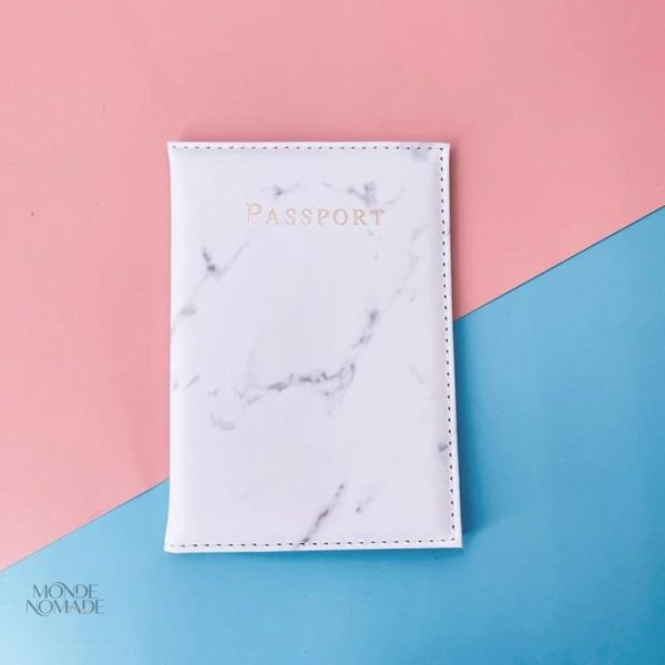 Porte-passeport en marbre pour une protection sûre