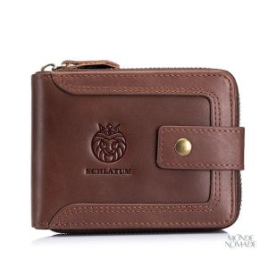 Cuir élégant pour un portefeuille de voyage homme