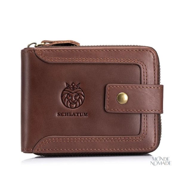 Cuir élégant pour un portefeuille de voyage homme