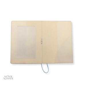 Accessoire de voyage, protège-passeport design avec arc-en-ciel