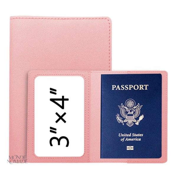 Porte-passeport en cuir souple et résistant