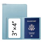 Protège-passeport chic en cuir véritable