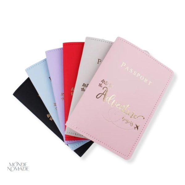 Protège-Passeport Fille en tissu coloré et design moderne