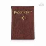 Protège-passeport motif léopard élégant et pratique