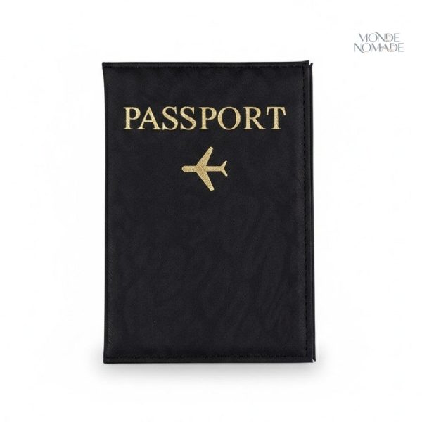 Protège-passeport en tissu avec motif léopard